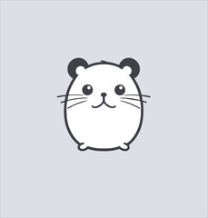 Hamster vector illustration design. cartoon cute hamster animal
