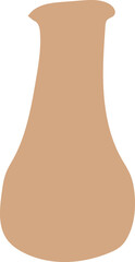 Pottery shape abstract vector element