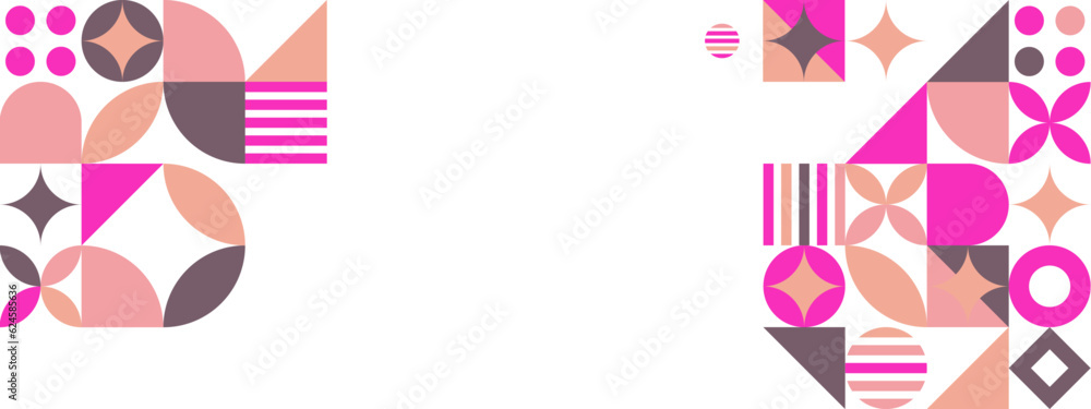 Aufkleber abstract geometric pattern design in retro style. vector illustration.