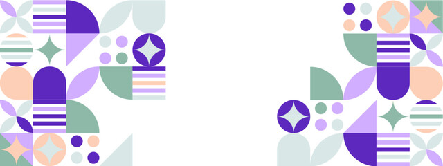 abstract colorful background with geometric elements