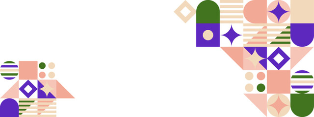 Vector abstract graphic presentation design mosaic pattern wallpaper background web template.