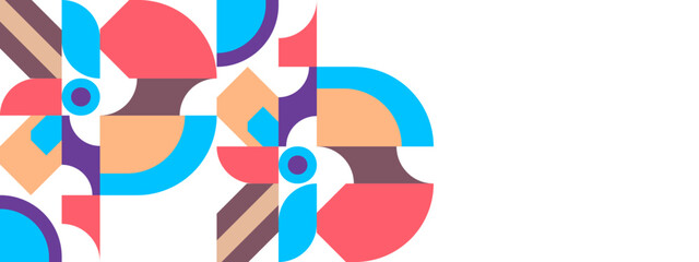 Abstract geometric pattern design in modish style. Vector illustration.