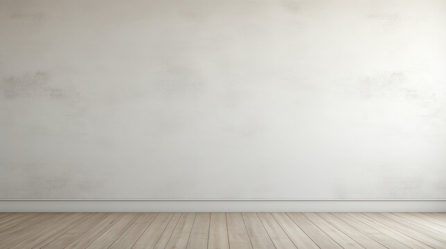 Empty room with wall textured and wooden floor