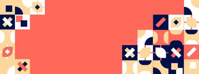 Modern colorful geometric background for business or corporate presentation. Vector illustration