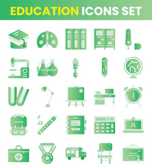 Collection of vector line icons of education. Natural and mathematical science, additional education, tutorship, freelance by Rasamastudio
