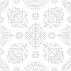 Orient vector classic pattern. Seamless abstract background with vintage elements. Orient light pattern. Ornament for wallpapers and packaging