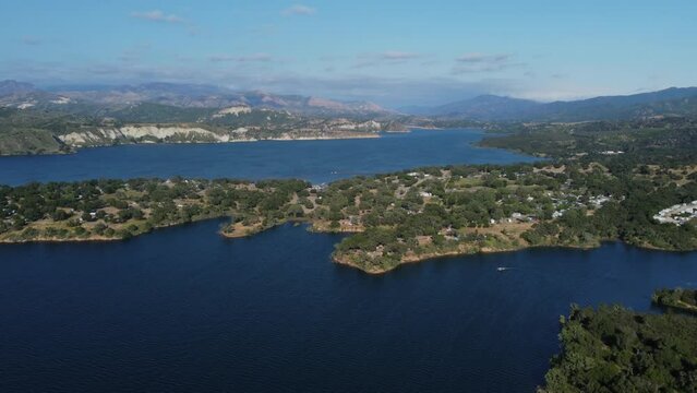 Aerial View of Lake Cachuma, Santa Ynez Valley, Santa Barbara County