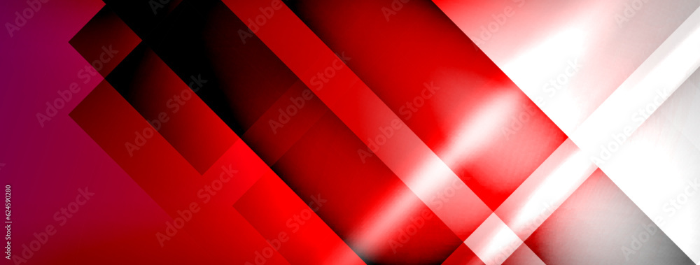 Aufkleber Light and shadow squares and lines abstract background