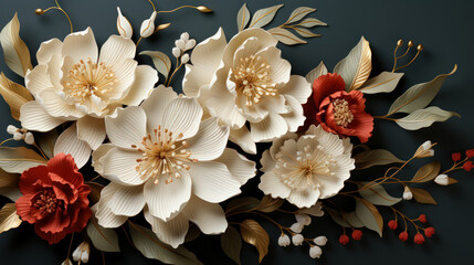 Islamic Floral Masterpieces: Captivating Artistry in Wonderful Blossoms. Generative AI