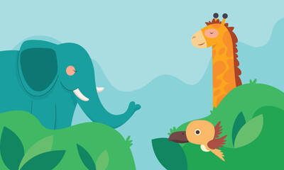 Animal Vector Background 