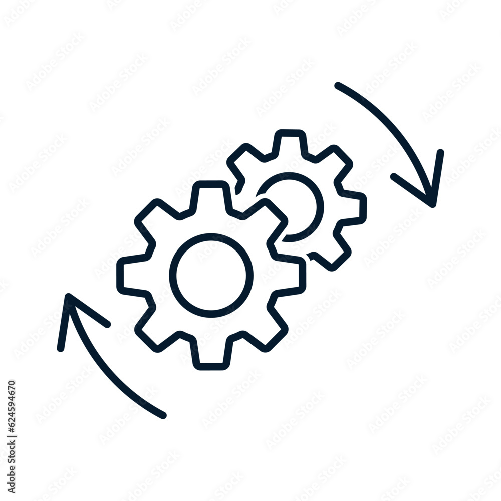 Poster the concept of workflow, consistency. vector icon isolated on white background.