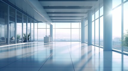 White cleared Blurred office background