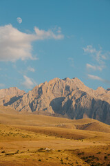 Naklejka na ściany i meble Breathtaking mountain landscape. The Anti Taurus Mountains. Aladaglar National Park. Turkey..