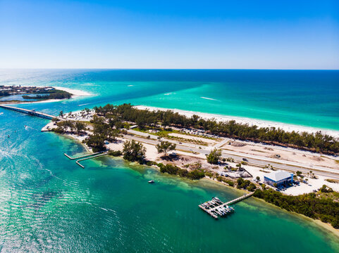 Longboat Key Pass Coquina Beach Boat Ramp Holmes Beach Florida at Gulf of Mexico 1.0