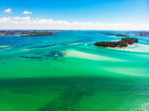 Longboat Key Pass Coquina Beach Sarasota Bay Jewfish Island 1.0