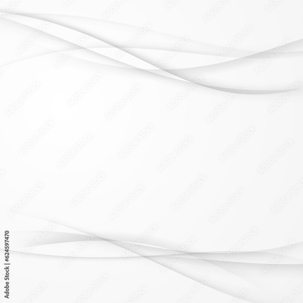 Canvas Prints mild soft abstract transparent grey swoosh lines background. vector illustration