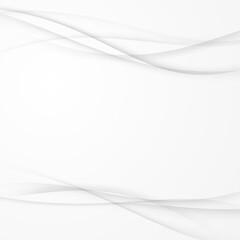 Mild soft abstract transparent grey swoosh lines background. Vector illustration