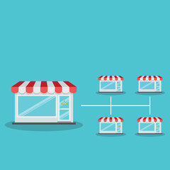 Expanding Small Business. Franchise business. Growth Brand Chain Store, Franchising System