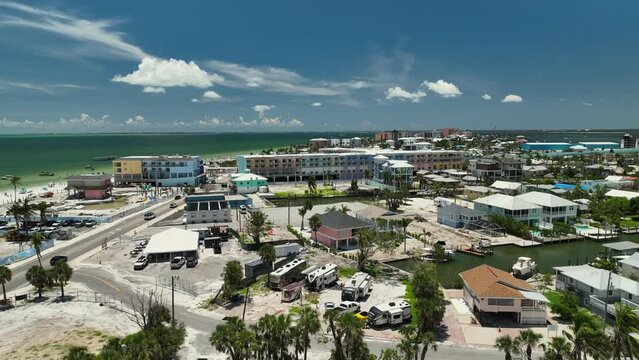 Aerial View Of Ft. Myers Beach, Florida
