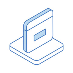 Webpage Icon, vector stock illustration.