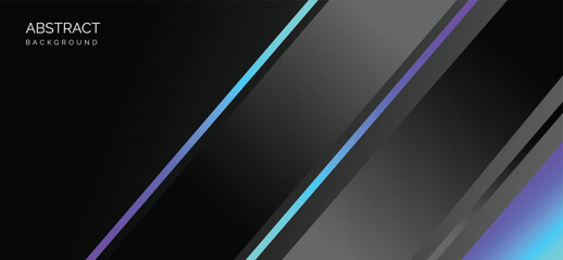 Abstract vector background with blue and black stripes. Modern template design