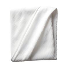 Naklejka premium folded white cloth