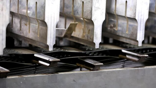 Geo synthetic material manufacturing in automated machine.