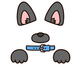 犬に変身パーツセット