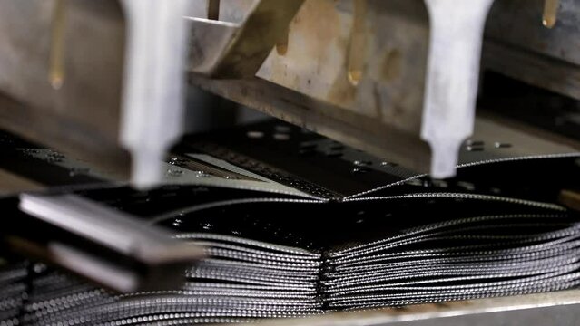 Geo synthetic material manufacturing in automated machine.