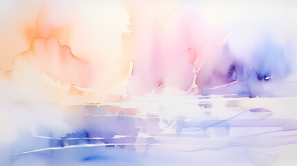 purple abstract watercolor hand painted background imge | Generative AI