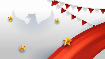 Vector indonesia independence day background design template