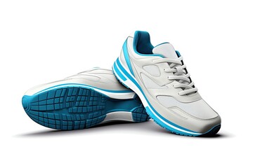 Unbranded modern sneakers isolated on a white background