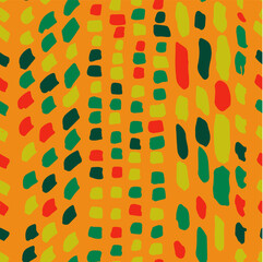 Watercolor Colorful Seamless Abstract Pattern.