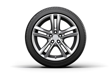 Obraz premium Wheel car, Car tire, Aluminum wheels isolated on white background