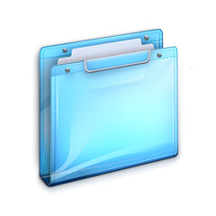 Icon of a folder with a transparent background Generative AI