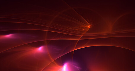 3D rendering abstract fractal light background