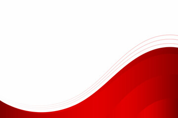 Abstract red wavy business style background. Vector illustration
