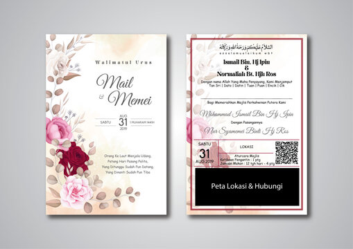 Kad Kahwin Wedding Card Invitation Card