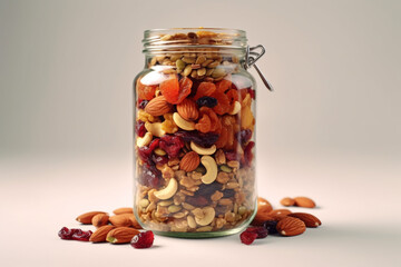 glass jar of preserved vegetables