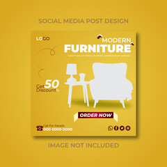 MODERN SIMPLE CORPORATE LUXURY FURNITURE SOFA SOCIAL MEDIA POST DESIGN TEMPLATE