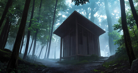 森の中の小屋
generative