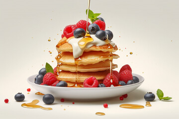 waffles with berries
