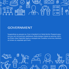 Government and politics line banner