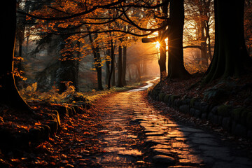 autumn forest background