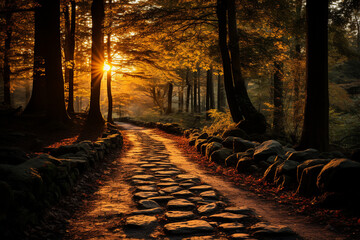 autumn forest background