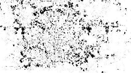 Fototapeta premium BLACK chaotic spots texture background. Dust, rubbish, dirt isolated on white background. 