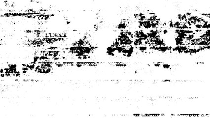 Fototapeta premium Grunge black white. Monochrome vector texture. The pattern of ink stains, cracks, fading. Overlay aged grainy messy template. Renovate wall scratched backdrop.