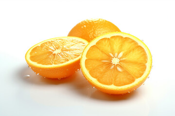 Fototapeta premium orange on white background