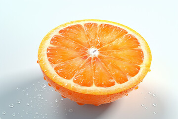 orange slice in water