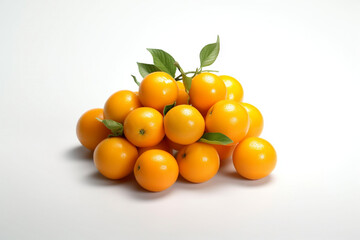 tangerines with leaves